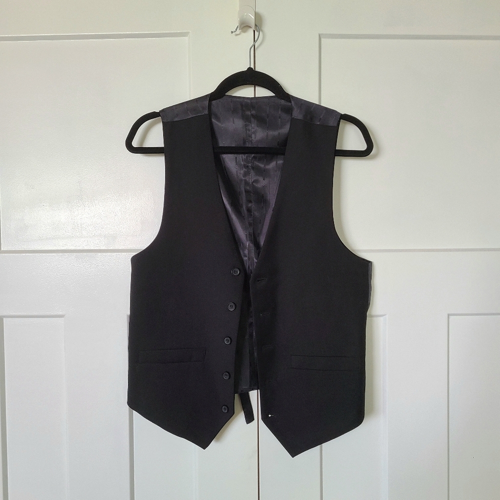 Mens Black Formal Vest